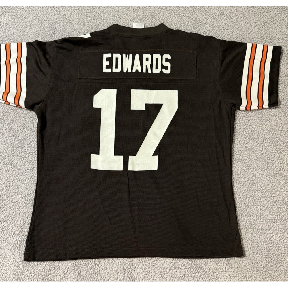 Reebok Men's NFL Cleveland Browns Braylon Edwards #17 Jersey Size Medium Brown